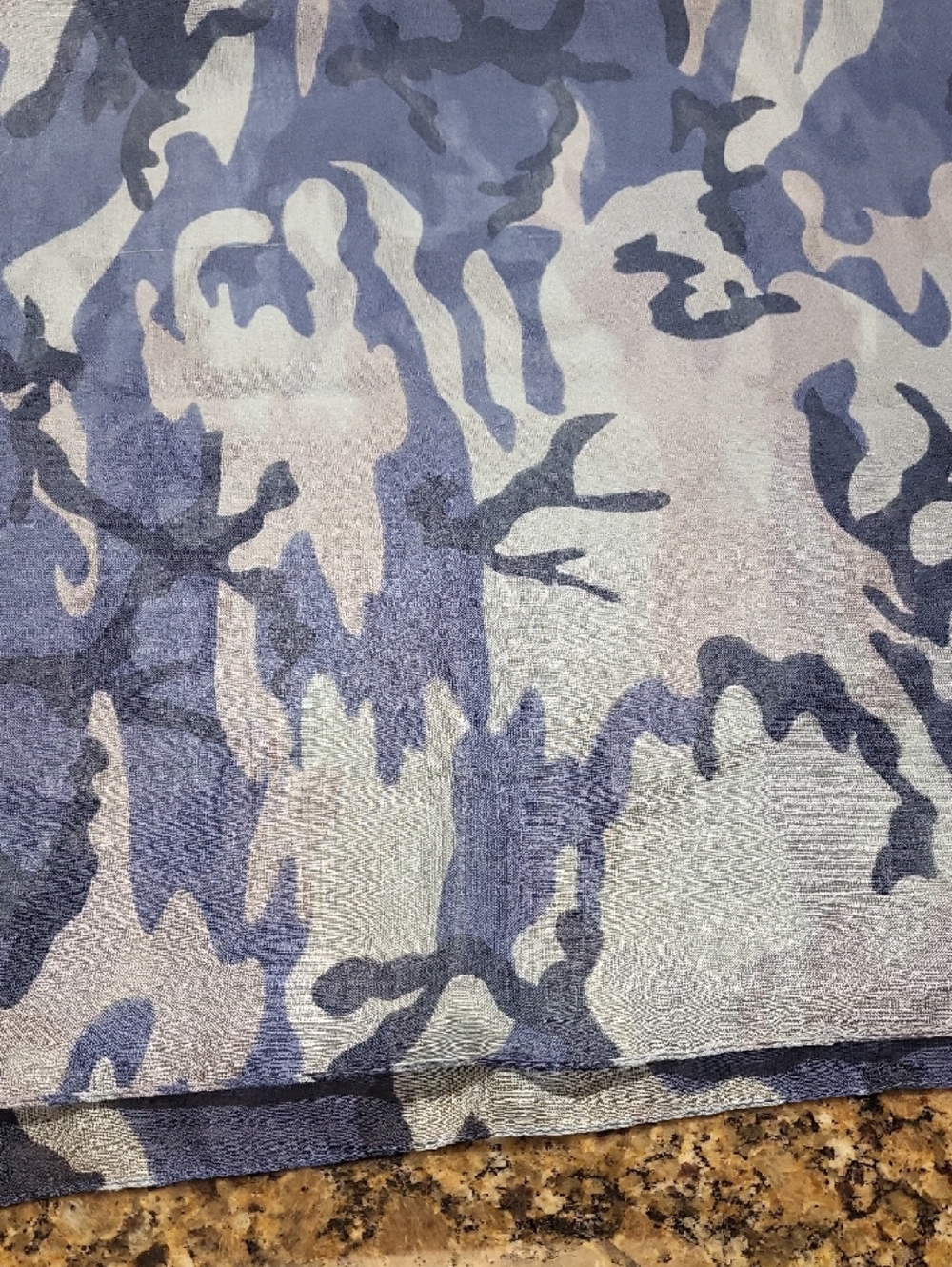 Assorted Patterned Scarves - Purple, Green, Blue, Navy - Picture 6 of 9